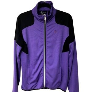 CROSS Womens Golf‎ Jacket XL Lined Zip Sweden Purple Tennis Sporty John's Island
